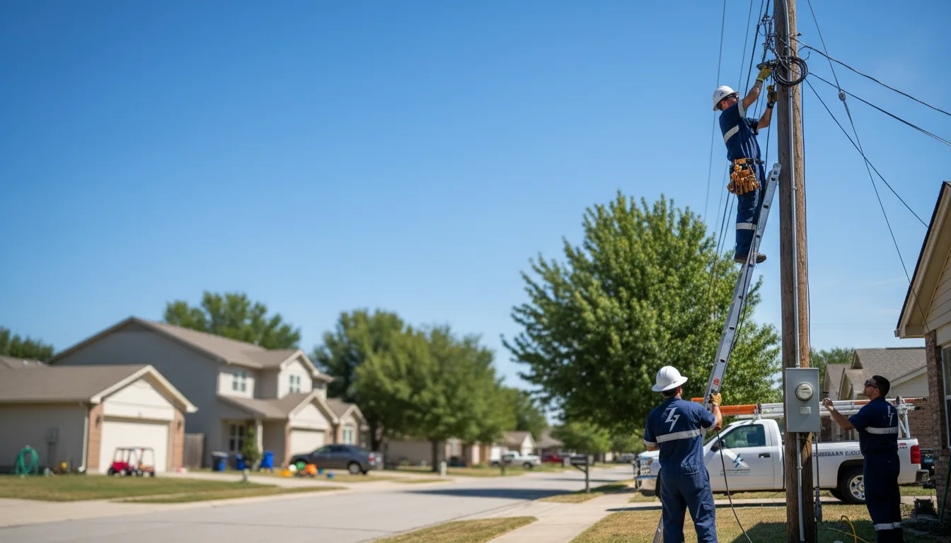 Residential electrician providing installation services in Dixonville, PA